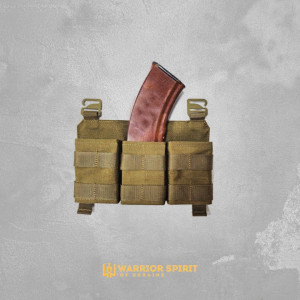 Панель под три магазина с фиксатором Warrior Spirit WS3 Coyote. Photo 3