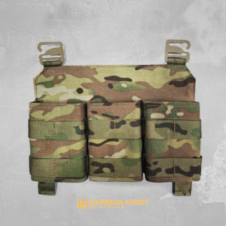 Панель з фіксатором під три магазини Warrior Spirit WS3 Multicam