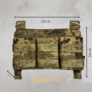 Панель под три магазина с фиксатором Warrior Spirit WS3 Pixel. Photo 2