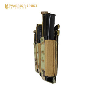 Панель під магазини з резинкою Warrior Spirit потрійна WS3-R . Photo 3
