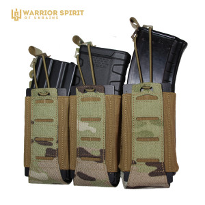 Панель під магазини з резинкою Warrior Spirit потрійна WS3-R 