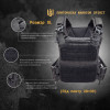 Плитоноска тактична Warrior Spirit WS-EXP 3.0 Max Black (під плиту 28*39) 