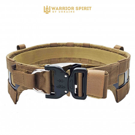 Пояс тактический боевой широкий Warrior Spirit WS-PBSh Coyote