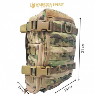 Рюкзак суточный с клапаном для шлема Warrior Spirit WS-R MULTICAM. Photo 2