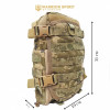 Рюкзак тактический суточный с клапаном для шлема Warrior Spirit WS-R Pixel