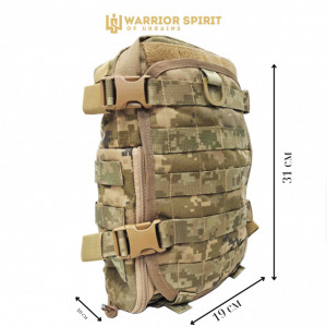 Рюкзак суточный с клапаном для шлема Warrior Spirit WS-R Pixel. Photo 2