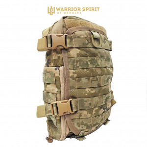 Рюкзак суточный с клапаном для шлема Warrior Spirit WS-R Pixel. Photo 3